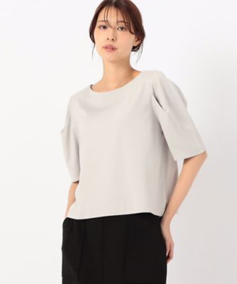 COMME CA ISM (Women)/コムサ　イズム 袖タック デザイントップス(1268CG21)