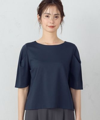 袖タック　デザイントップス（１２６８ＣＧ２１）