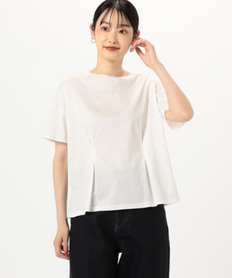 ＜COMME CA ISM (Women)＞綿混　タック　Ｔシャツ（１２６８ＣＩ０８）