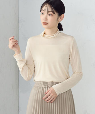 ＜COMME CA ISM (Women)＞ハイネック長袖　Ｔシャツ（１２６８ＣＩ１７）