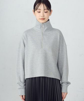 ショート丈　ハーフジップ　トレーナー（１２６８ＣＩ１８）