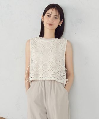 ＜COMME CA ISM (Women)＞レース　サマーベスト（１２６８ＣＫ３０）