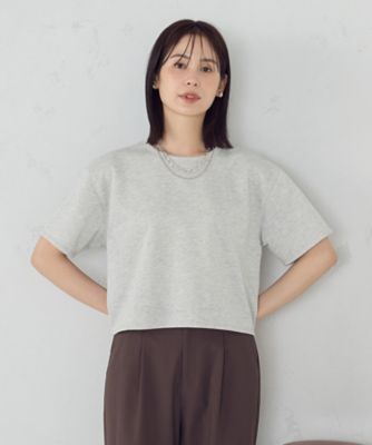 ＜COMME CA ISM (Women)＞ラメ　スウェット　Ｔシャツ（１２６８ＣＭ０７）