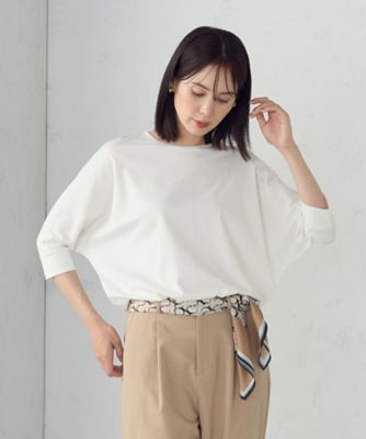 ＜COMME CA ISM (Women)＞【接触冷感】ドルマンＴシャツ（１２６８ＣＭ１２）