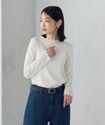 ＜COMME CA ISM (Women)＞シャーリング　カットソー（１２６８ＣＭ１９）