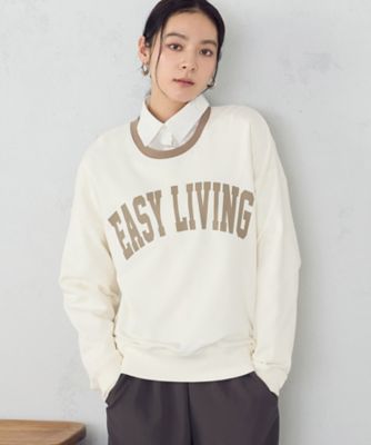 ＜COMME CA ISM (Women)＞ロゴ裏毛トレーナー（１２６８ＣＯ０１）