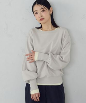 ＜COMME CA ISM (Women)＞２ｗａｙオフショル裏毛カットソー（１２６８ＣＯ０２）