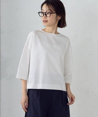 ＜COMME CA ISM (Women)＞【接触冷感】７分袖　カットソー（１２６８ＣＯ０５）