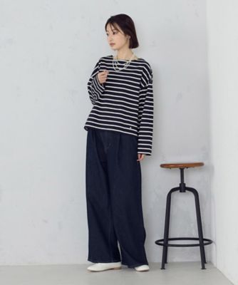 kumaさま専用ドゥーズィエムクラス PARISIENNE ボーダーT 新品 Emily in Paris×FUDGE 別注ボーダーロンT | NANO universe（ナノ