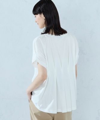 COMME CA ISM (Women)/コムサ　イズム 【接触冷感】バックタック　Ｔシャツ（１２６８ＣＯ１２）