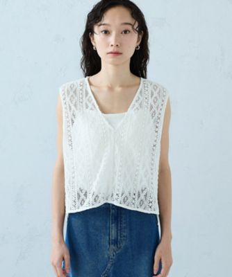 レース ベスト（1268CO19） | COMME CA ISM (Women)/コムサ