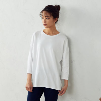 ＜COMME CA ISM (Women)＞ドロップショルダー　Ｔシャツ（１２６８ＣＹ０８）