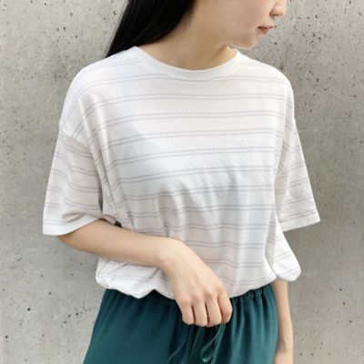 ＜COMME CA ISM (Women)＞ボーダーＴシャツ（１２６８ＣＹ２８）