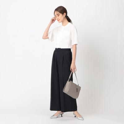 meイッセイミヤ半袖ブラウスプルオーバーMI61FT502 神馬 MIKATA 半袖 ブラウス 春夏 レディース ワイシャツ 事務服
