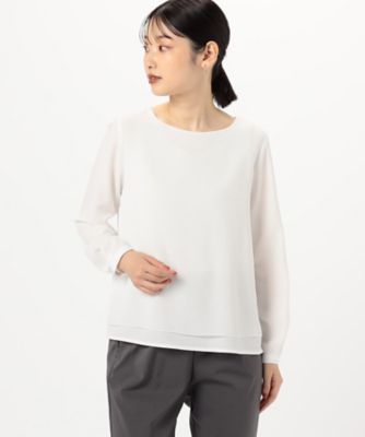 ＜COMME CA ISM (Women)＞レイヤード風　ブラウス（長袖）（１２６９ＣＩ０６）