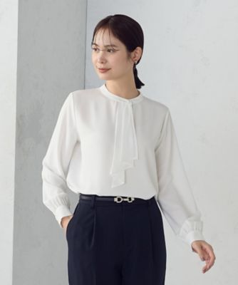 ＜COMME CA ISM (Women)＞ボウタイ風ブラウス（１２６９ＣＭ０１）