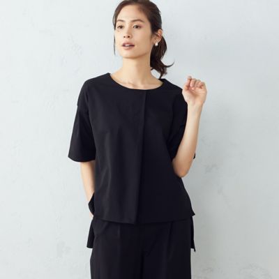 ＜COMME CA ISM (Women)＞【セットアップ対応】吸水速乾　アシンメトリー　トップス（１２６９ＣＹ０５）