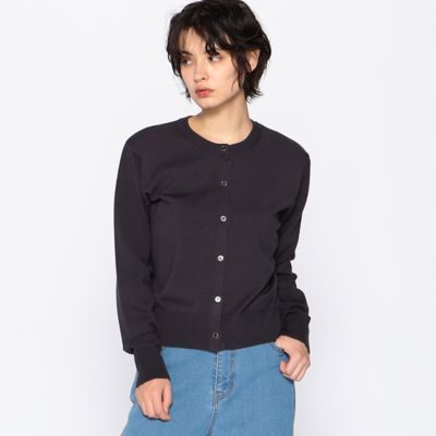 ＜COMME CA ISM (Women)＞マシンウォッシャブル　ベーシック　クルーネック　カーディガン（１２７４ＫＥ０１）