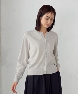 【ウォッシャブル】ＵＶカット　ベーシック　クルーネックカーディガン（１２７４ＫＫ０１）