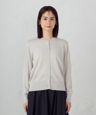 【ウォッシャブル】ＵＶカット　ベーシック　クルーネックカーディガン（１２７４ＫＫ０１）