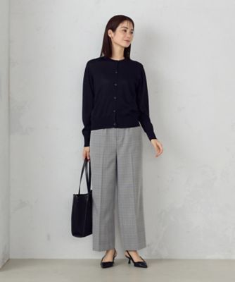 【ウォッシャブル】ＵＶカット　ベーシック　クルーネックカーディガン（１２７４ＫＫ０１）