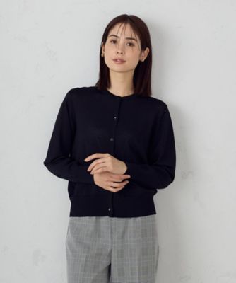【ウォッシャブル】ＵＶカット　ベーシック　クルーネックカーディガン（１２７４ＫＫ０１）