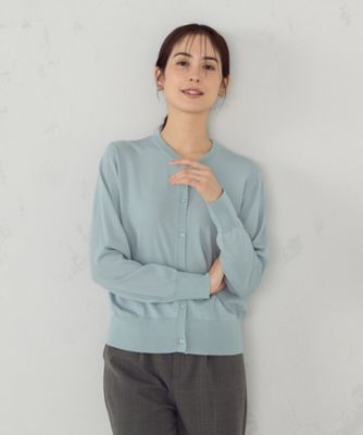 【ウォッシャブル】ＵＶカット　ベーシック　クルーネックカーディガン（１２７４ＫＫ０１）