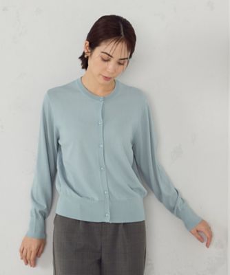【ウォッシャブル】ＵＶカット　ベーシック　クルーネックカーディガン（１２７４ＫＫ０１）