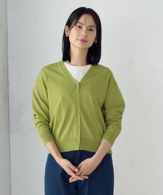 新品　緑色OMプリーツカーディガン PLEATS PLEASE ISSEY MIYAKE（カーディガン ・ グリーン・カーキ