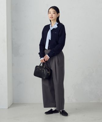 宮城舞さん着用】ケーブルクルーネックカーディガン（1274KO05