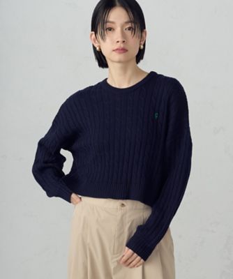 ワンポイント刺繍ケーブルニット（1274KO06） | COMME CA ISM