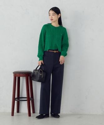ワンポイント刺繍ケーブルニット（1274KO06） | COMME CA ISM