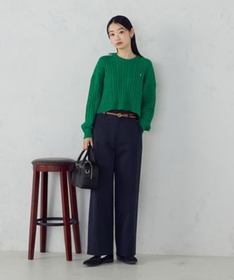 ワンポイント刺繍ケーブルニット（1274KO06） | COMME CA ISM