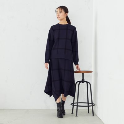 【セットアップ対応】　チェック柄ニット（１２７６ＫＡ１４）