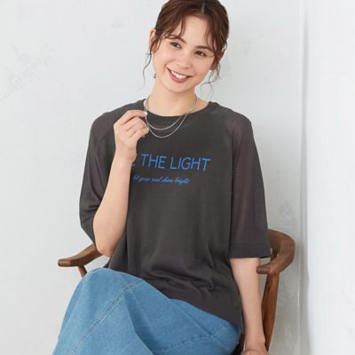 シアーニット　ロゴ　Ｔシャツ（１２７６ＫＧ１０）