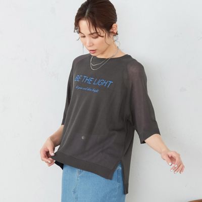 シアーニット　ロゴ　Ｔシャツ（１２７６ＫＧ１０）