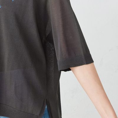 シアーニット　ロゴ　Ｔシャツ（１２７６ＫＧ１０）