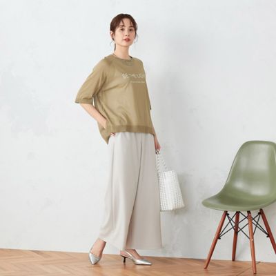 シアーニット　ロゴ　Ｔシャツ（１２７６ＫＧ１０）