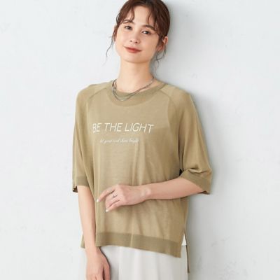 シアーニット　ロゴ　Ｔシャツ（１２７６ＫＧ１０）