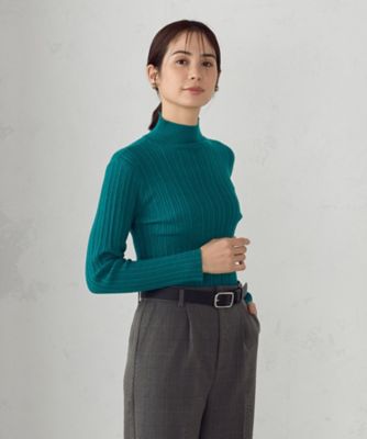 ベーシック ランダムリブ ハイネックニット（1276KK02