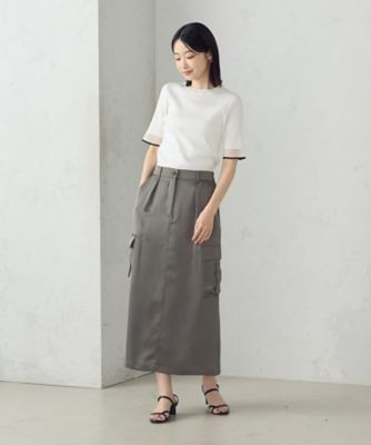 袖口シアーリブニット（１２７６ＫＫ１６）