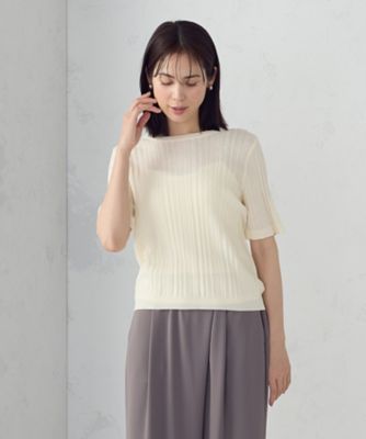 ＜COMME CA ISM (Women)＞ランダムシアーニット（１２７６ＫＫ１９）
