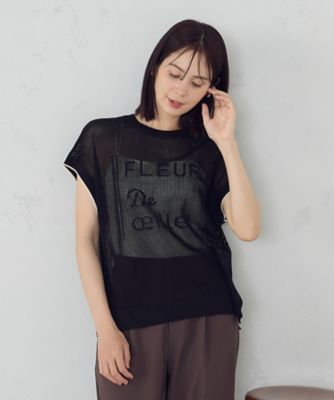 トップス kmk チョーカー付きBACKオープンニットトップス[品番：MKSW0062449