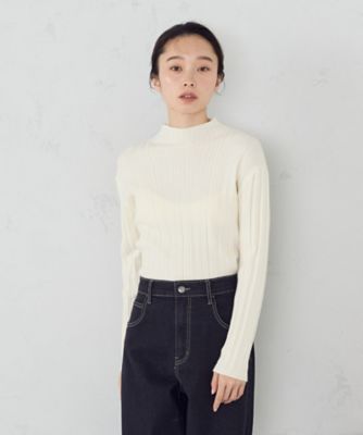 ＜COMME CA ISM (Women)＞ランダムリブニット（１２７６ＫＭ０２）