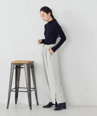 CFCL リブニット CFCL（シーエフシーエル） 22AW cupro rib top 2 タートルネック