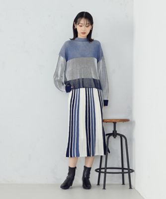 ストライプ柄ニット ／ セットアップ対応（1276KM12） | COMME