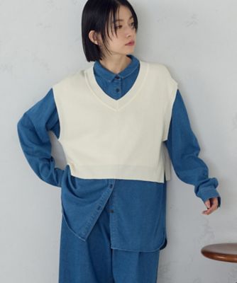 Vネックニットベスト（1276KO02） | COMME CA ISM (Women