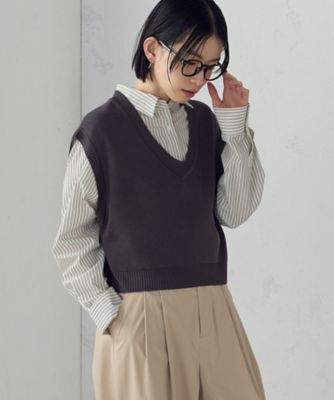 Vネックニットベスト（1276KO02） | COMME CA ISM (Women
