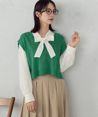 Vネックニットベスト（1276KO02） | COMME CA ISM (Women