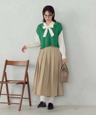 ニットベスト　ガリアーノ アルパカ混Vネック　 S 美品 メタルチャーム アルパカ混の洗えるニットベスト – OURHOME
